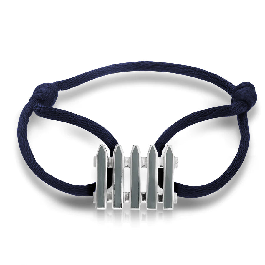 Coco &amp; Om - &quot;ENGLISH COTTAGE FENCE&quot; Bracelet with Enamel Inlay