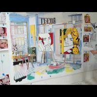 DAMIAN ELWES - "Number 49" - Hand Painted Jeans by Damian Elwes