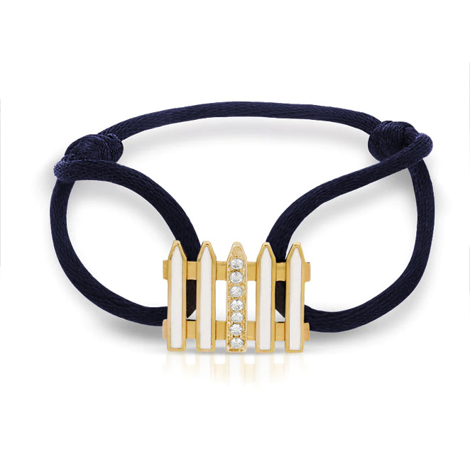 Coco & Om - "ONE MANOR"  14k Yellow Gold and Diamond Bracelet