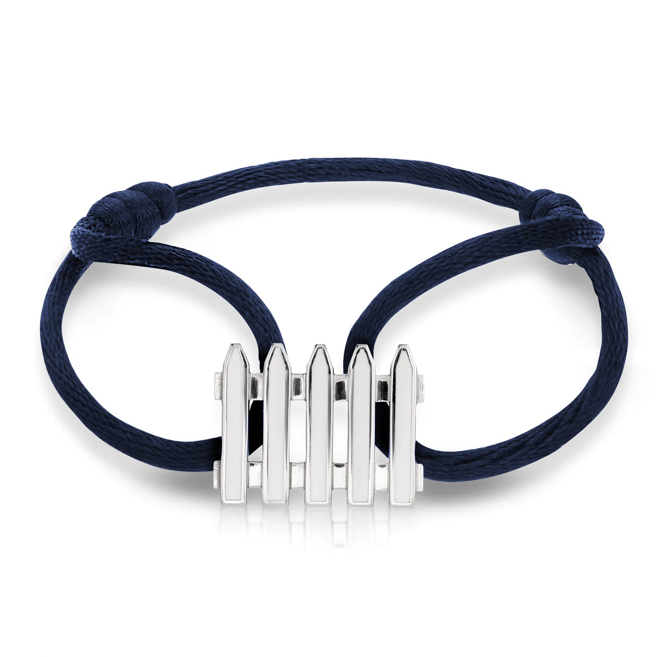 Coco &amp; Om - &quot;ENGLISH COTTAGE FENCE&quot; Bracelet with Enamel Inlay