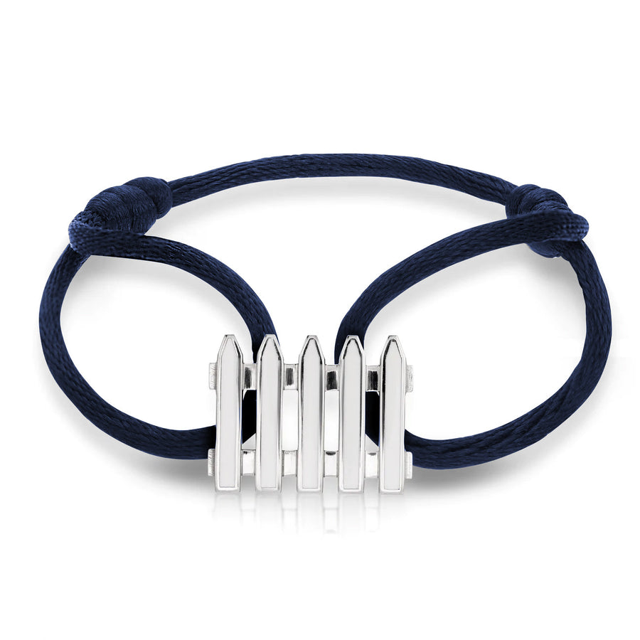 Coco & Om - "ENGLISH COTTAGE FENCE" Bracelet with Enamel Inlay