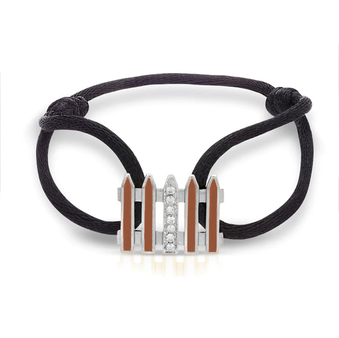 Coco & Om - "ONE MANOR"  14k White Gold Diamond Bracelet