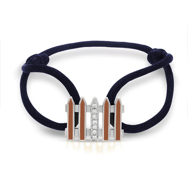 Coco & Om - "ONE MANOR"  14k White Gold Diamond Bracelet