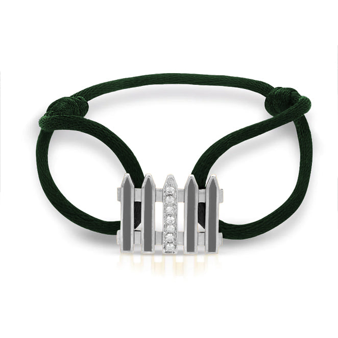 Coco & Om - "ONE MANOR"  14k White Gold Diamond Bracelet