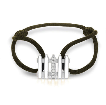 Coco & Om - "ONE MANOR"  14k White Gold Diamond Bracelet