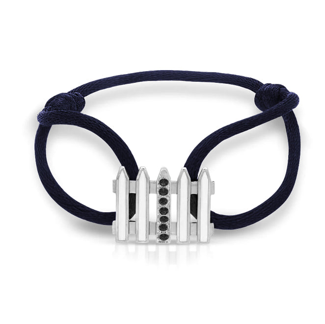 Coco & Om - "ONE MANOR"  14k White Gold Diamond Bracelet