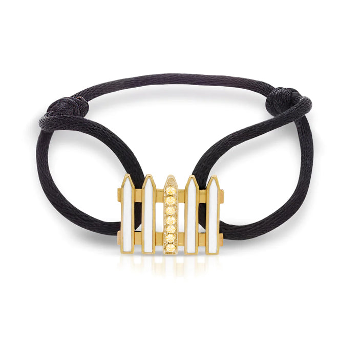 Coco & Om - "ONE MANOR"  14k Yellow Gold and Diamond Bracelet